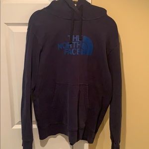 Navy blue men’s northface sweatshirt hoodie